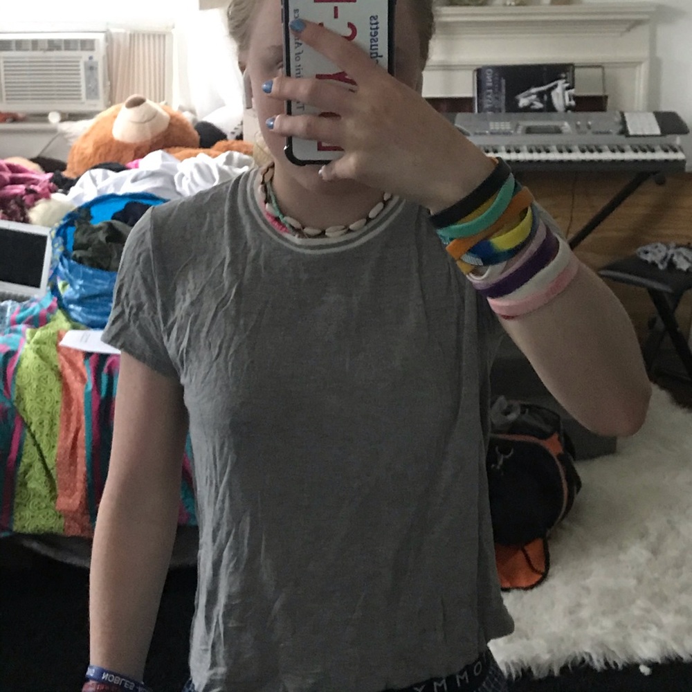 Grey brandy Melville t shirt